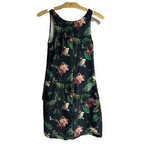 Oiselle Shortlist Dress Women Size XS Moody Floral Print With Pockets